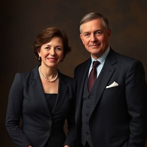 Portraits of Academy Founders, Eleanor Ainsworth and Harrison Wells